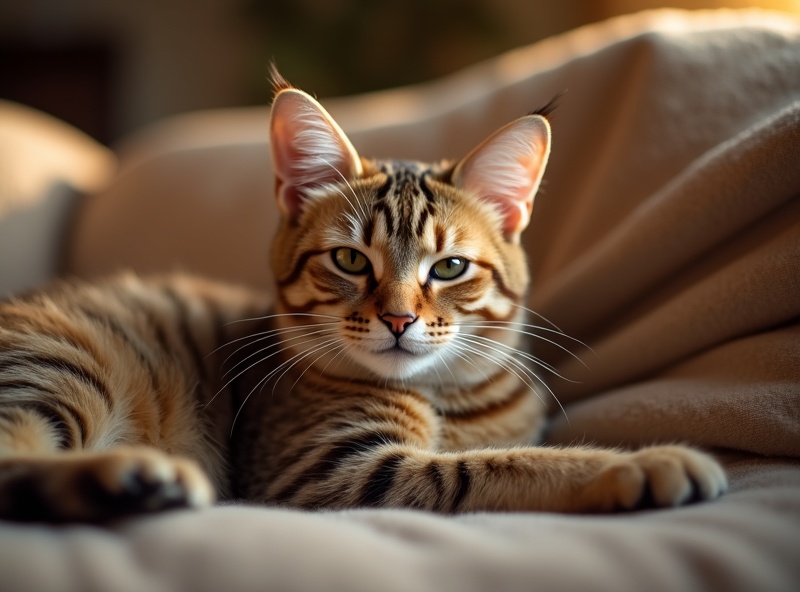 Счастливая кошка